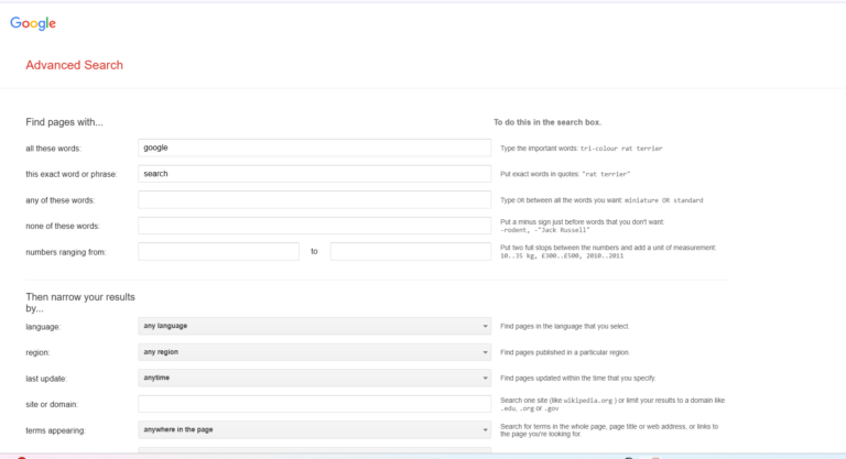 GEAVANCEERD GOOGLE visual data 2